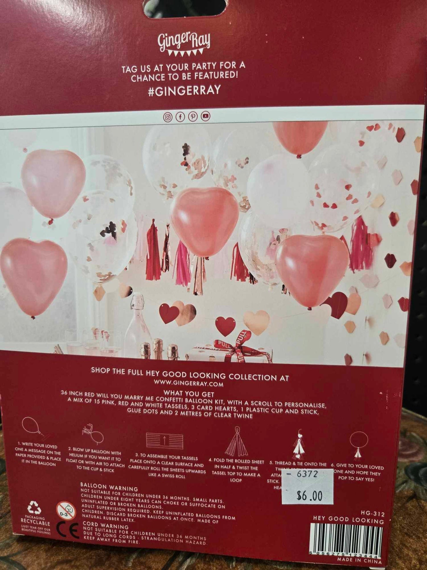 Marry Me Balloon Kit