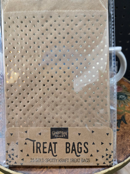 Gold dotted treat bags